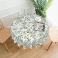 thumbnail image 2 of Sage Green Floral Tablecloth Round 70 Inch Dark Green Vintage Floral Table Cloth Polyester Chinoiserie Flowers Farmhouse Table Cover for Kitchen Party Picnic Outdoor Decor, 2 of 6