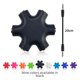 thumbnail image 1 of Divisor de audio de uno a cinco, divisor de auriculares de uno a cinco, adaptador de auriculares de 6 orificios, mezclador con cable adaptador, diseño versátil, fácil de instalar, tamaño pequeño,, 1 of 3