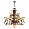 thumbnail image 4 of Livex Lighting Villa Verona Chandelier in Verona Bronze with Aged Gold Leaf, 4 of 4