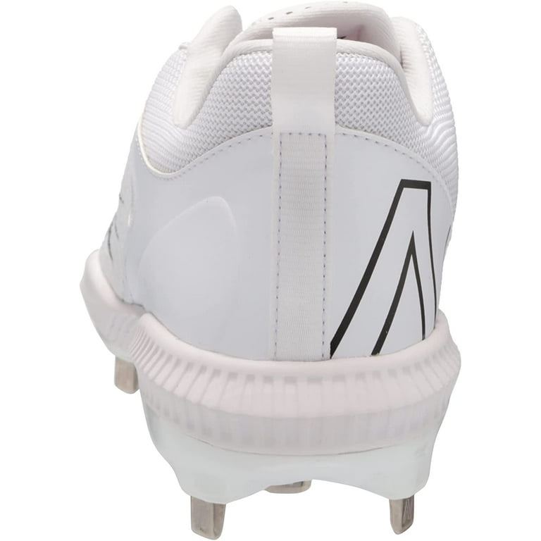 New Balance 4040V6 Mens Low Metal Baseball Cleats White Black