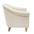 thumbnail image 4 of Olliix Fayette Tufted Upholstered Fabric Accent Arm Chair in Cream, 4 of 7