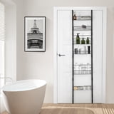 Costway Hanging Kitchen Storage Wire, 6-Tier Adjustable Pantry Door ...