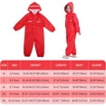 thumbnail image 7 of YOUI-GIFTS Kids Toddler Rain Suit Waterproof Coverall with Hood Baby One Piece Rainsuit Muddy Buddy Jumpsuit 2-12 Years, 7 of 7