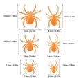 thumbnail image 3 of WHEANG Halloween 3D Luminous Wall Sticker Holiday Decoration Window Decoration Pet Flag Pulling, 3 of 5