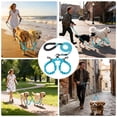 thumbnail image 7 of Jewyow Double Dog Leash,  360° Swivel Tangle Free Bungee Walking Training for Large Medium Dogs, Reflective Dog Leash for 2 Dogs, Blue, 7 of 7
