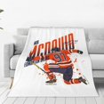 thumbnail image 1 of Connor McDavid 97 For Edmonton Oilers Fans Blanket Fleece Lightweight Throw Blanket For Home Bedroom Travel Throws Bedspread LS, 1 of 1