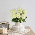 thumbnail image 1 of TUWABEII - Ramo de 6 cabezas de flores artificiales con arreglo de bolas, ideal para centros de mesa de bodas, fiestas y decoración del hogar, 1 of 6