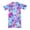 Blue, variant on Girls One Piece Rash Guard Swimsuit, Strawberry Cherry Print Short Sleeve UPF 50+ Bathing Suit, Kids Quick Dry Sun Protective Swimwear for Beach Pool Vacation(Blue,7-8 Years)