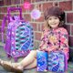 thumbnail image 3 of Mochila con ruedas AGSDON para niñas con bolsa de almuerzo con forma de sirena, 3 unidades, 3 of 9