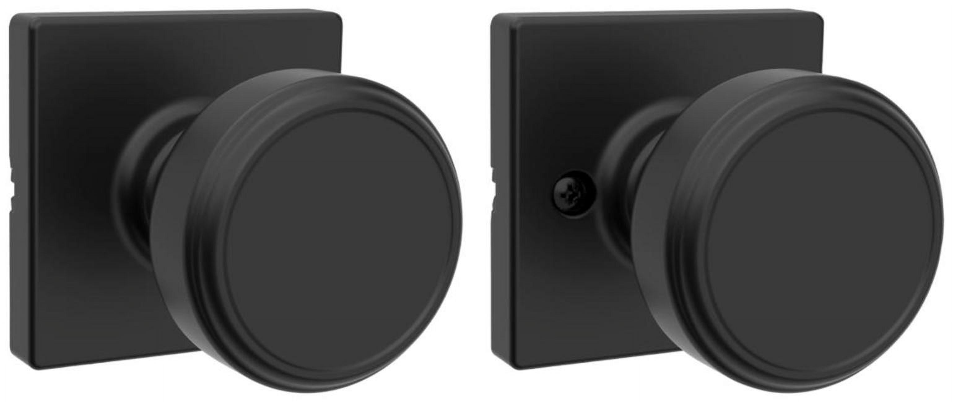 Kwikset 200MNKSQT-514 Maven Passage Door Knob Set - Black
