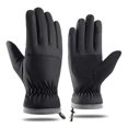 thumbnail image 1 of Winter Waterproof Ski Gloves, Snowboarding Touchscreen Snow Cycling Running Gloves for Boys Girls（black）, 1 of 5