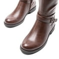 thumbnail image 3 of BURUDANI Women’s Knee High Tall Moto Buckle Boots, 3 of 5