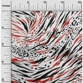 thumbnail image 2 of oneOone Polyester Lycra Red Fabric Animal Skin Fabric For Sewing Printed Craft Fabric By The Yard 56 Inch Wide, 2 of 6