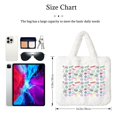 thumbnail image 3 of Gaeub Stamp Set Collection Printed Plush Underarm Bag, Ladies Fluffy Shoulder Bag, Women Y2K Furry Purse ,Furry Tote Bag for Autumn and Winter,Plush Handbag,Crossbody Bag for Women, 3 of 7