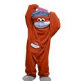 thumbnail image 2 of Family Matching Monster Onesie, Oversized Fleece One Piece Pajamas for Kids, Funny Frog Costume Style Sleepwear with Shoes and Comb, Plush Hooded Loungewear for Home, Halloween and Costume Parties, 2 of 7