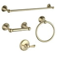 thumbnail image 1 of Juego de accesorios de baño BGL de latón cepillado con toallero ajustable, 1 of 8