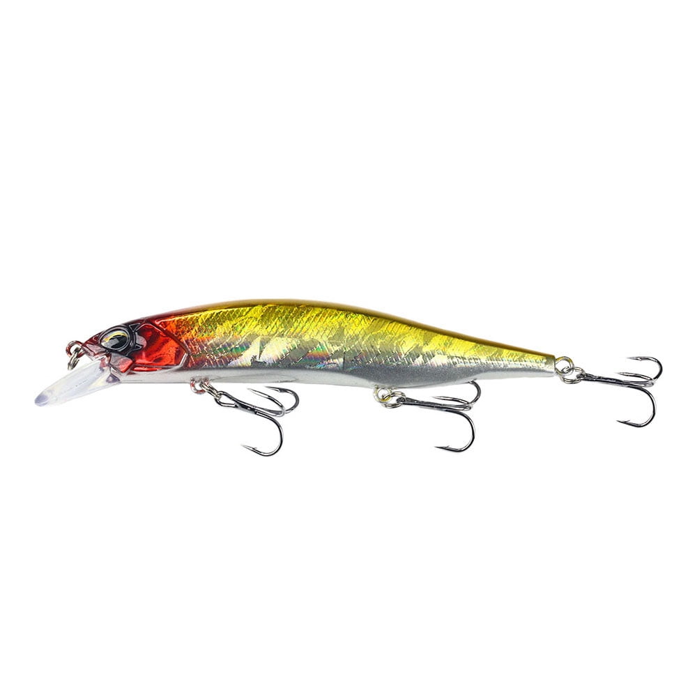 HENGJIA Fishing Lures Large Hard Bait Minnow VIB Lure with Treble Hook Life-Like Swimbait Fishing Bait Popper Crankbait Sinking Lure for Trout Bass Walleye Redfish