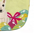 thumbnail image 3 of Easter Eggs Bull Terrier White Baby Bib, 3 of 3