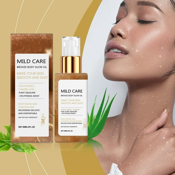 asddcavvf Bronzing Body Oil Body Massage Oil Shimmering Bronzing Liquid Rose Gold Highlight Oil Mois