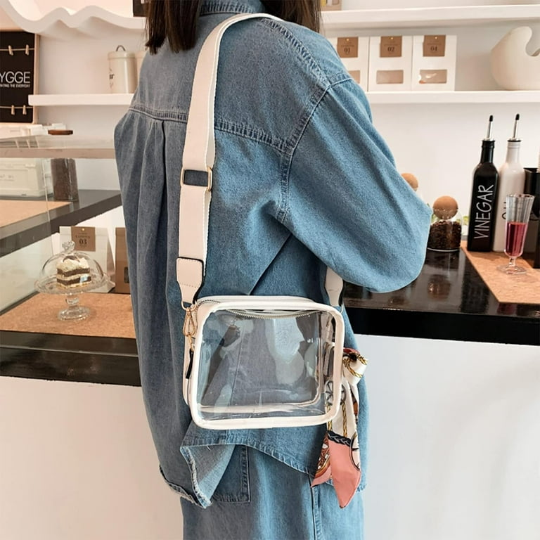 Kukuzhu Clear Bag Stadium Approved, Clear Crossbody Bag Purse for