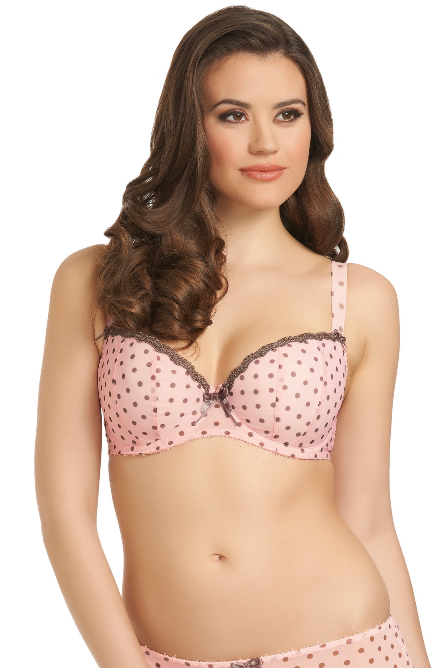 Freya Patsy Women`s Underwire Padded Half Cup Bra, 28E, Ballet Pink 