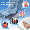 thumbnail image 6 of Memory Foam Seat Cushion for Office Chair, Ergonomic Office Chair Seat Cushion Butt Pillow Pressure Relief Pad with Washable Cover, Coccyx Cushion for Sciatica, Hip, Tailbone Pain Relief, Gray, 6 of 7