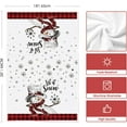thumbnail image 6 of &nbsp;SOME THING Red Buffalo Plaid Snowman Winter Kitchen Towels Dish Towels, 18x26 Inch Let It Snow Daily Christmas Decoration Hand Towels Set of 2, 6 of 6