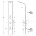 thumbnail image 2 of PULSE Santa Cruz ShowerSpa Stainless Steel Shower Panel, 2 of 7