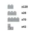 thumbnail image 4 of Juego de 260 ladrillos con perfil de mampostería de Building Blocks Feleph, 4 of 7