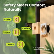 Netvue Birdfy® Bird House with Camera, 1080P Dual-Camera Lifetime AI Identify Bird Nesting and Hatching Feeding Behavior with Automatic Notification, Great Gift for Everyone