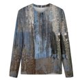 thumbnail image 4 of EQWLJWE Chemises à Manches Longues pour Femmes Grande Taille Pull à Col Rond Imprimé Décontracté Vêtements d'Automne pour Femmes, 4 of 4