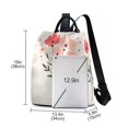 thumbnail image 3 of FORMRS Women's Travel Backpack Purse Anti-Theft Hidden Pockets Casual Shoulder Bag, Pink Flower, 3 of 7