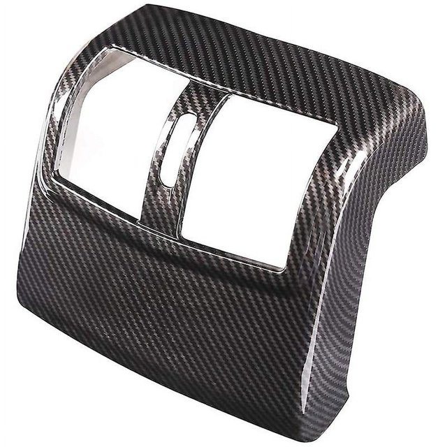 Cubierta de ventilación de salida de aire acondicionado trasero de fibra de carbono ABS, accesorios adhesivos para W212 Clase E 201
