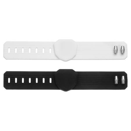 Uxcell Magnetic Cigarette Holder for Golf Cart Adjustable Silicone Cigarette Band Clip Accessories Fit 38-60 Rings & 2Pcs & White/Black-Fitting For(Golf Carts/Fishing Rods/Boats/Gifts)