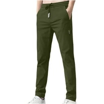 Lovzfmll Men's Sweatpants, Athletic Golf Pants with Drawstring Waist & Pockets, Relaxed Full Length Comfort Casual Trousers