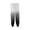 thumbnail image 2 of YOTMKGDO Sweatpants, Men's Gradient Pattern Mesh Graphic Full-Length Comfort Waist, Grey XL, 2 of 5