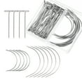 thumbnail image 1 of WRITWAA 70Pcs T-Pin Set Silver C Type T-Bar Head Securing Wigs Handmade Crafting Tailors Artists, 1 of 7