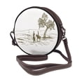 thumbnail image 2 of Lsque Cowboys Riding A Horse Near A Tree Pattern Shoulder Bag – Microfiber Leather Crossbody with Detachable Strap & Handle Ring, Waterproof & Durable, Elegant Everyday Carry, 2 of 5