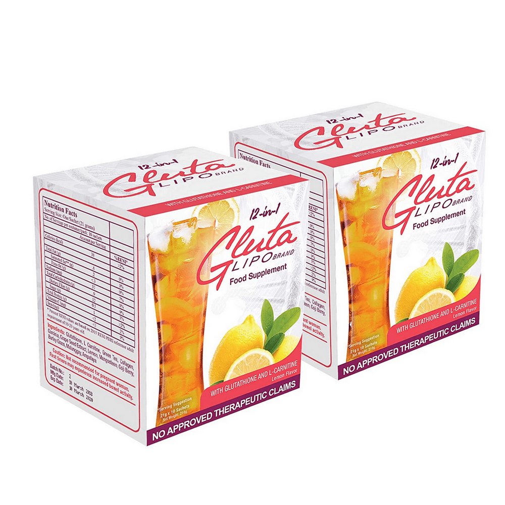 2 Boxes Glutalipo Juice (20 Sachets)