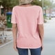 thumbnail image 3 of Tops de Corta con Cuello en V Rosa Pálido XXXL, 3 of 4