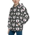 thumbnail image 2 of Easygdp HUSKY Face Boys Hoodie Kids Sweatshirt Youth Pullover With Hood-Small, 2 of 6