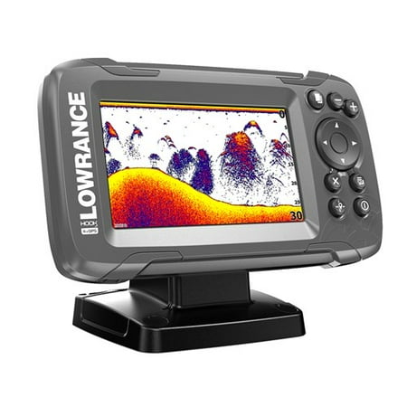 Lowrance HOOK2-4x 4 Inch GPS Bullet Fishfinder w/ Wide-Angle Broadband Sonar-