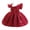 Red, variant on IBTOM CASTLE Baby Girl Birthday Dress Shiny Asymmetric Ruffle Tulle Tutu Dresses Princess Formal Flower Pageant Wedding Party Gown 3-4T Pink