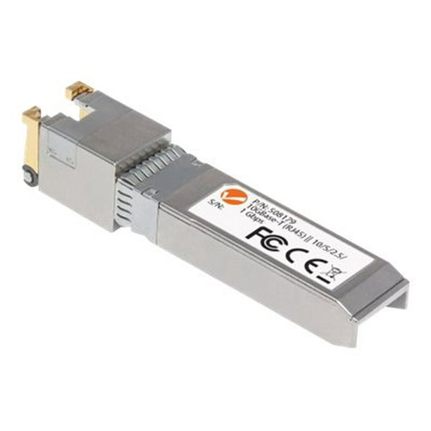 10 Gigabit Copper SFP+ Transceiver Module, 10GBaseT (RJ45) Port, 30m, up to 10 Gbps