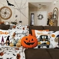 thumbnail image 2 of Halloween Pillow Covers 16x16 Set of 4, Gnomes Pumpkin Throw Pillow Covers Trick or Treat Pillowcase Fall Orange Farmhouse Truck Decorative Cushion Case for Home, 2 of 5