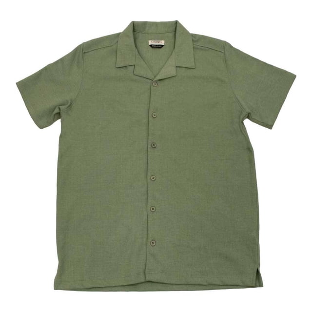 Camisa Goerge Caballero Tejido Verde Talla M