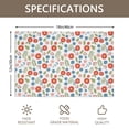 thumbnail image 3 of Placemat, Pioneer Flower Floral Print Pattern Place Mats Table Mat Set Of 2, PVC Washable Placemats for Party Kitchen Dining Decoration, 18x12 Inch, Fade Resistant, 3 of 6