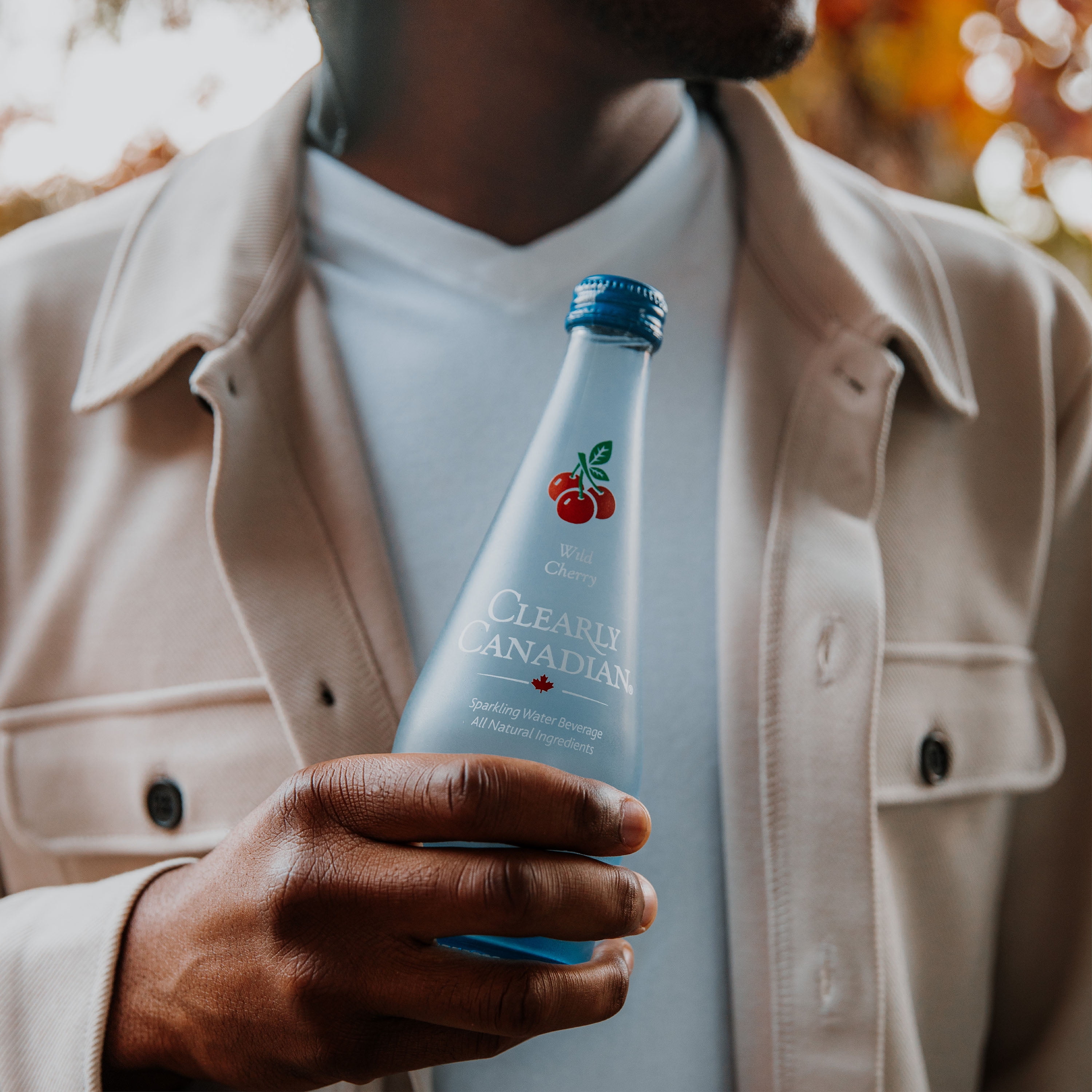 (6 pack) Clearly Canadian, Sparkling Water, Wild Cherry 11 oz