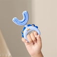 thumbnail image 1 of Children U-Shaped Toothbrushes 360 Degrees Teeth Cleaning Tool Soft Silicone Plastic Protection Brushes Presents Supplies Blue Type 2, 1 of 9