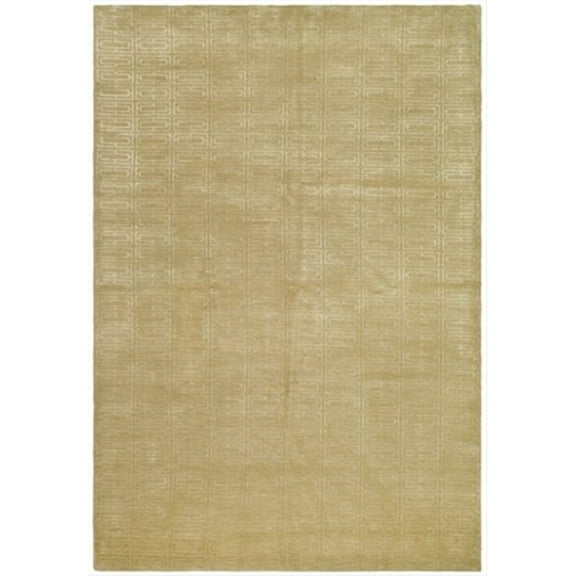 Traditional Rug - Tibetan Wool/Viscose -Beige Style-C-Color:Beige,Design:Traditional,Shape:Large Rectangle,Size:12'L x 9'W